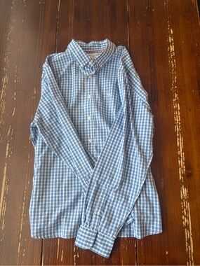 Dockers Blue Gingham Button-Down Shirt - Men's XL